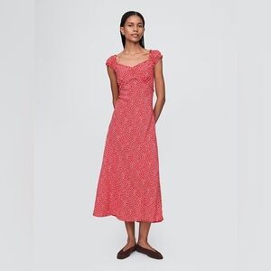 Crepe Sweetheart Maxi Dress